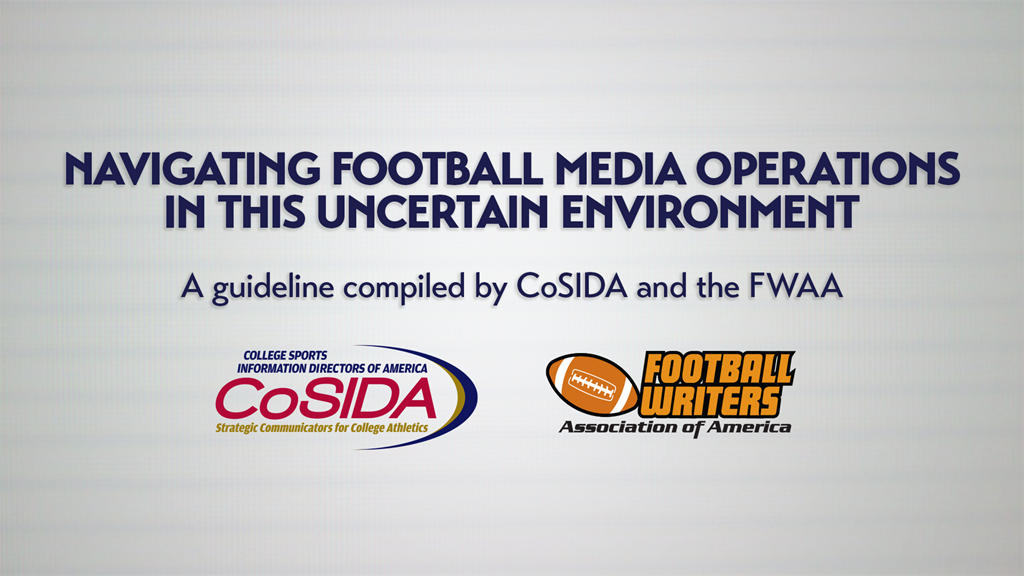 CoSIDA and the FWAA Work Together to Develop Media Operations Guidelines During COVID-19